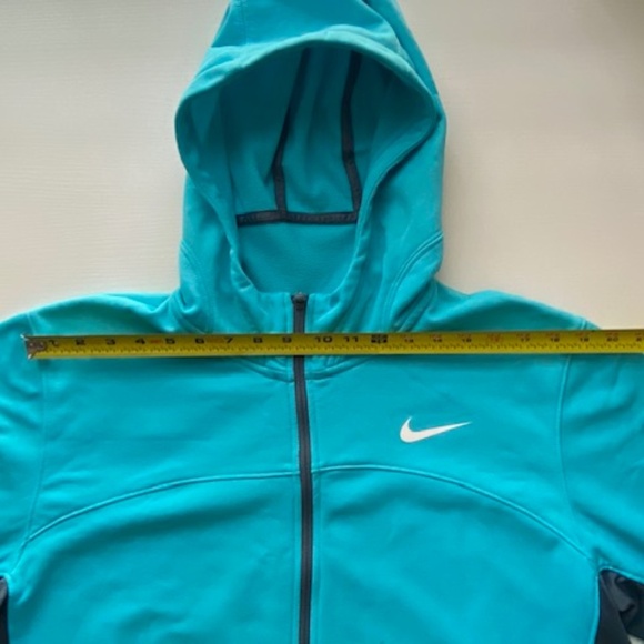 Nike Men's Basketball Therma-fit Elite Full Zip Jacket Hoodie Aqua Blue Size L - Picture 12 of 13